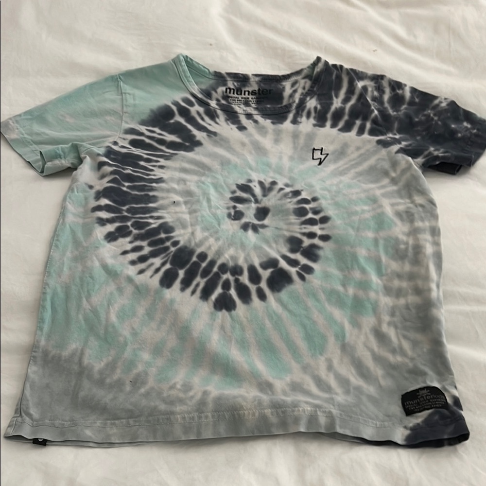 Munster Tie-Dye Short Sleeve Tee - Black and Gray